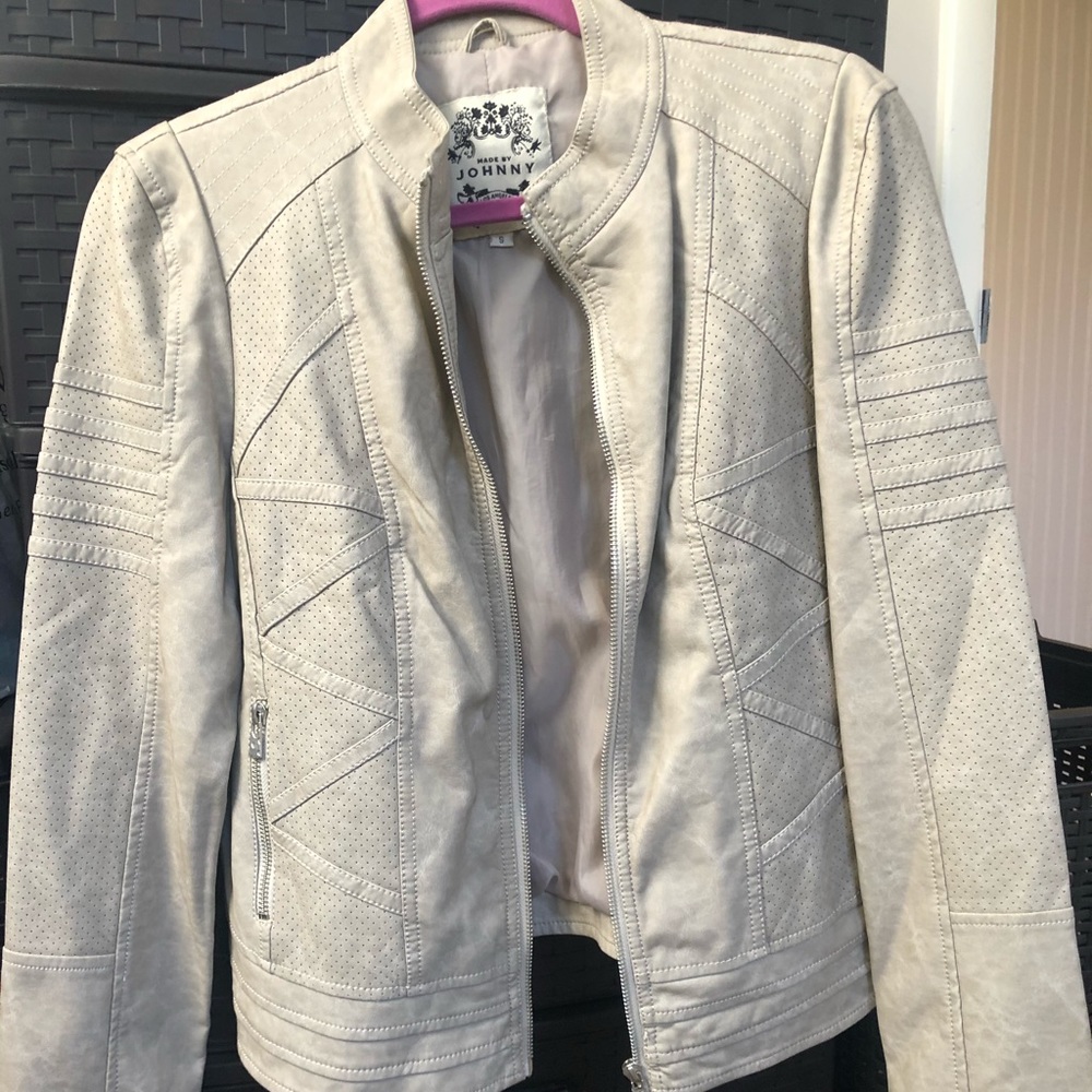 Faux leather jackets